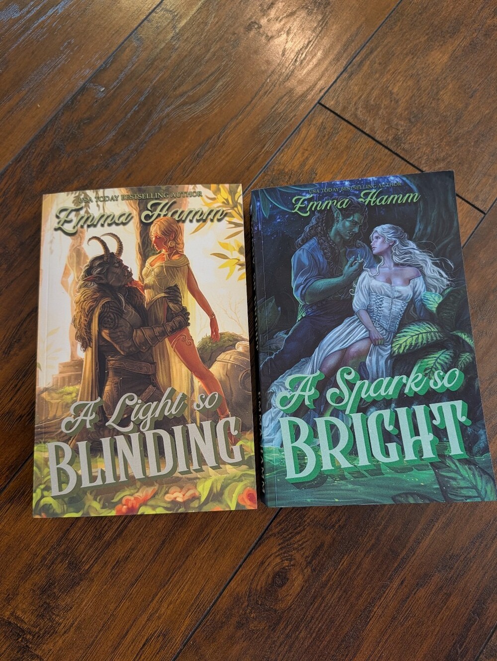 NWT A Light So Blinding & A Sparkle So Bright By Emma Hamm Paperback Edition Set
